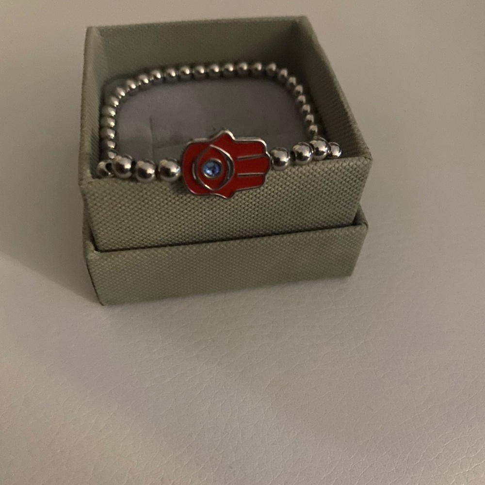 Hamsa stainless steel bracelet